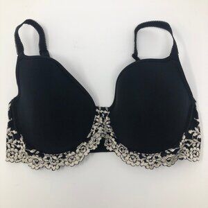 Wacaol Embrace Lace T-Shirt Bra Size 32D Black
